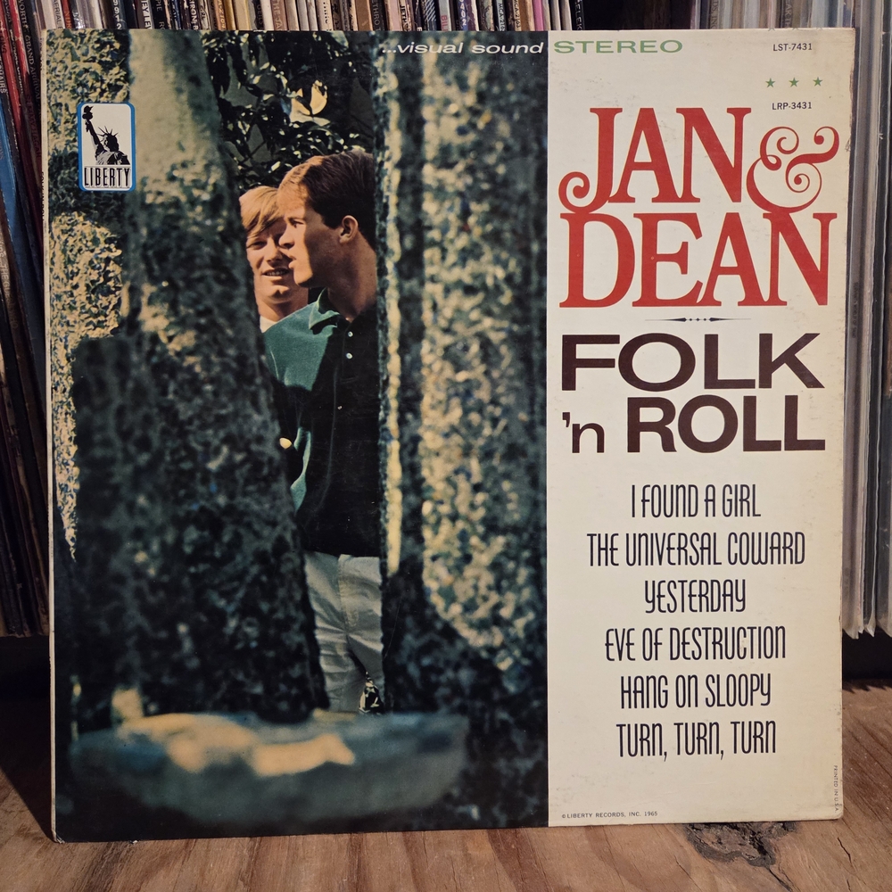 Jan & Dean Folk 'n Roll Vinyl Record - vintage